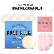 SHOWER MATE Goat Milk Soap Plus 90g x 12 Pieces 2types