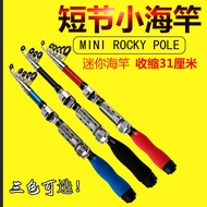 AT/★Wholesale Mini Short Section Small Telescopic Fishing Rod Casting Rods Jiang Rod Fishing Rod Sea Fishing Rod Surf Ca