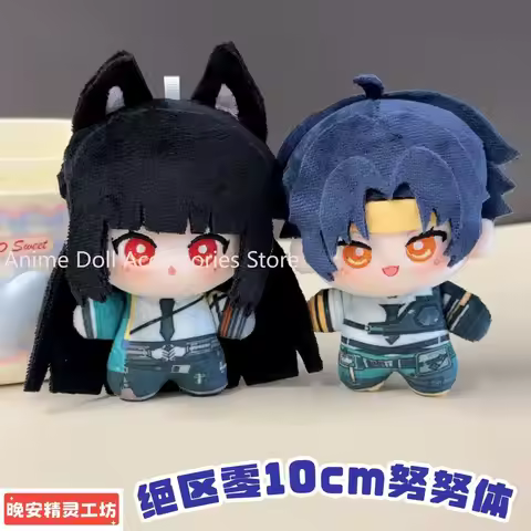 10CM Anime Zenless Zone Zero Hoshimi Miyabi Asaba Harumasa Cosplay Plushie Cute Plush knapsack Keych