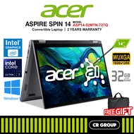 Acer Aspire Spin 14 ASP14-52MTN-727Q - Intel Core Ultra 7-155U - 32GB RAM - 1TB SSD (2Yrs Warranty)