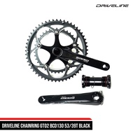 Driveline CHAINRING GT02 BCD130 53/39T BLACK