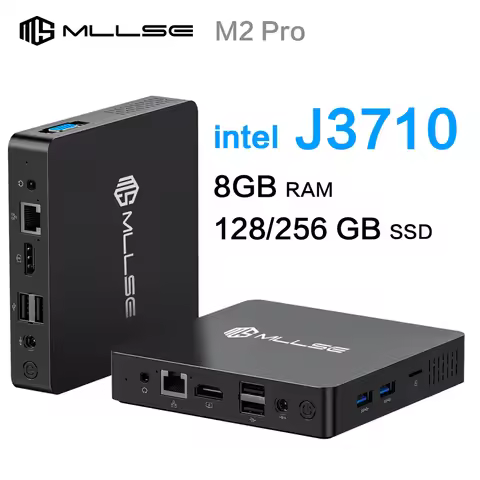 MLLSE M2 Pro Mini PC Powerful 8GB RAM, 128/256GB SSD, Intel J3710, Windows 10Pro - Compact & Ideal f