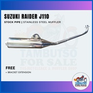 ↖ ⌚ ✧ Suzuki Raider J 110 Stock Pipe Type Muffler for Raider J 110 Exhaust pipe