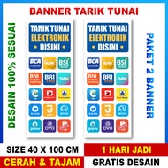 BANNER SPANDUK ATM BERSAMA TARIK TUNAI AGEN BRILINK UKURAN 60x160 CM