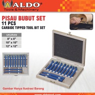 ORIGINAL PISAU BUBUT SET 11 PCS / GAGANG BUBUT / PISAU BUBUT BESI MERK