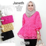 Women's muslim Brocade Tops, Women's Work Blouses 01