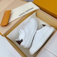 LV經典小白鞋 立體個性印花4cm厚底