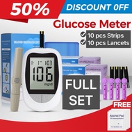 KH Full Set Glucometer with 10 refill and Free Alcohl Swabs