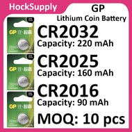 [MOQ 10pcs][Authentic] GP CR2032 CR2025 CR2016 Lithium 3V Button Battery 2032 2025 2016 [FAST SHIP O