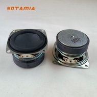 SOTAMIA 2Pcs 2.25 Inch Square Full Range Audio Speaker 57mm 3 Ohm 8W 50 Magnetic Bass Loudspeaker DI