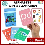 alphabet flash card abc flash card belajar abc kanak kanak flash card for kid tracing flash card