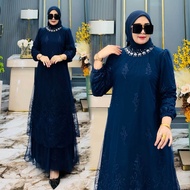 RAYYA DRESS GAMIS SET HIJAB SEGIEMPAT BY HI