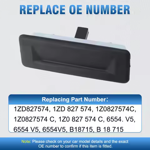 Car Rear Trunk Tailgate Lock Release Switch Handle For Octavia II 1Z3 Combi 1Z5 1ZD827574, 1Z0827574