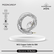 Moondrop MC1 MC2 Upgraded Cable for IEM Jack3.5mm with Microphone 0.78mm 2pin - Wonderland Store