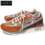 二手路易威登 Runaway LV Logo 麂皮/網眼/Monogram 帆布運動鞋，8 碼