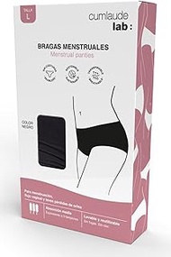 Cumlaude Lab Menstrual Pants for Menstruation and Urine Loss with 3 Integrated Layers, Medium Absorb