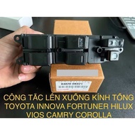 Công tắc lên xuống kính cửa trước tổng TOYOTA INNOVA FORTUNER HILUX VIGO VIOS CAMRY COROLLA ALTIS