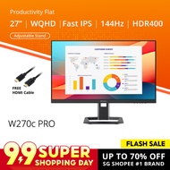 PRISM+ W270c PRO 27" 144Hz Gaming Flat Monitor [2560 x 1440] Productivity Flat Monitor