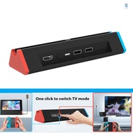 TV Dock for Nintendo Switch/Switch OLED, Portable TV Dock Compatible With 4K HD Adapter/Type C Port/USB Port for Official Nintendo Switch (Normal Model)