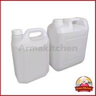 White Gallon Plastic Tank Oil 5-10 Liters
