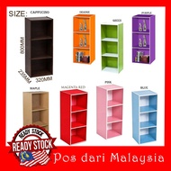Rak Buku serbaguna / DIY Book Shelf / Almari buku / Kabinet / Cabinet Storage / Rack Jenis Kayu / Guna Dapur Dll