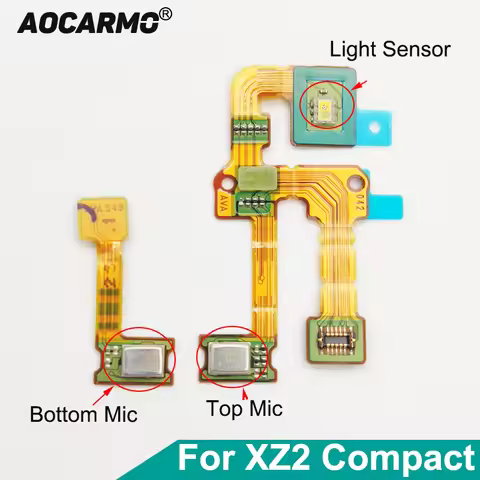 Aocarmo For SONY Xperia XZ2 Compact H8314 H8324 SO-05 Light Proximity Sensor XZ2C Mini Top Bottom Mi