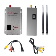 FPV 1.2G 1.6W VTX Transmitter 8CH+1.2G 1.5W 12CH VRX Receiver+2xAntenna 0.1mW/25mW/800mW/1600mW for