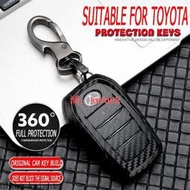 【現貨】[ABS卡夢碳纖紋]豐田 Toyota 鑰匙套 鑰匙殼 鑰匙包 鑰匙扣 Rav4 Altis WISH VIOS