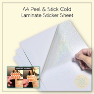🇸🇬 WHOLESALE A4 size Peel & Stick Cold Laminate Sheet Transparent Photo Top (12 designs to choose)