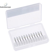 Kaleidoscope Dental White Polishing Stones Flame Cone shape burs Arkansas Stone 12pc / Set
 Nice