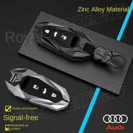 Car Key Ring Audi Key Cover Key Case Keychain Zinc Alloy Key Cover for Audi A1 A4 A3 A5 A6 A7 A8 Q5 Q2