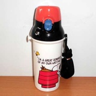 日本正版 Snoopy 史努比 兒童斜孭水壺 水樽 480ml