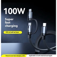 PD 2in1 fast charging data cable 100W/27W, l-p to Type-C, i-p fast charger type c device mobile