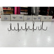 ST536NSB RELIX 3X TREBLE HOOKS MATA TIGA HIGH QUALITY(1PACK5PCS)(SIZE1/0,2/0,3/0,4/0,5/0)