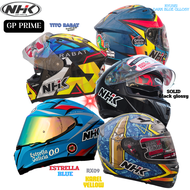 หมวกกันน็อคหุ้มคาง NHK รุ่น GP Prime ,RX09 ฟรีของแถม,ชิลด์ดำ, ชิลด์ปรอทรุ้ง และ กระเป๋าผ้าซิปสะพายใส