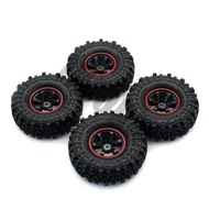 Injora 1:10 RC xe leo đá 1.9 inch ruer lốp & Bộ vành bánh xe nhựa cho trục SCX10 Tamiya CC01 D90 tf2