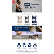 Capella Luna Ergonomic Baby Carrier M-Shaped Baby Carrier 4-Position Front and Back Facing Baby Carr