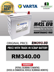 M42L / M42R | 60B20L/R Varta Silver EFB Dynamic | Start & Stop Engine Idle Stop Car Battery