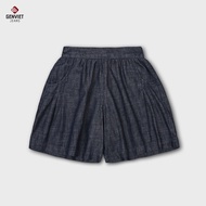 GENVIET JEANS Women's Shorts Made of Super Soft Cotton, Comfortable Waistband, A-Line Shape TQ4232J0