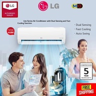 [ NEW MODEL ] LG Lite Series Air-Cond Non Inverter Air Conditioner Wall Mounted 1.0HP/1.5HP/2HP Air 