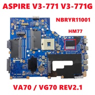 NBRYR11001 NB.RYR11.001 Mainboard For Acer ASPIRE V3-771 V3-771G Laptop Motherboard VA70 / VG70 REV2