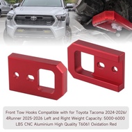 For Toyota Tacoma 2024-2026 / 4Runner 2025-2026 2.4L Tow Hooks Car Tow Hooks  Red