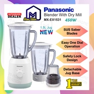 Panasonic Blender with Twin Jug Dry Mill MX-EX1531 1.5L MX-EX1531WSK / MX-EX1511 MX-EX1511WSK Mesin 