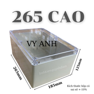 Hộp nhựa đựng mạch điện tử 265x185x125mm hộp màu Trắng nắp Trong VY ANH - LinhHD