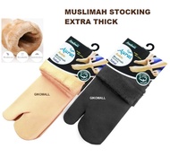 3 Pairs Muslimah Premium Stocking Extra Thick with Toe Stoking Muslimah Tebal Sarung Kaki Tebal