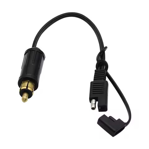 ​Battery Adapter Connector Cable DIN Hella Powerlet Plug to SAE for BMW Motorcycle with SAE To SAE A
