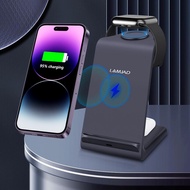 [จัดส่งฟรี] เครื่องชาร์จไร้สาย 20W Wireless Charger Stand for IPhone 15 14 13 12 11 XR 8 Apple Watch