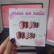 CHRISTMAS PRESS ON NAIL CHRISTMAS FRIEND PRESS ON NAIL/ CHRISTMAS PASLU NAIL/ CUSTOM SIZE/ /
