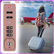 CHANG กุญแจล็อค กระเป๋าเดินทาง ป้องกันการโจรกรรม ทนฝนและแดด การ TSA007 TSA ล็อคศุลกากร ชุดล็อค3หลัก ล็อครหัสอย่างปลอดภัย