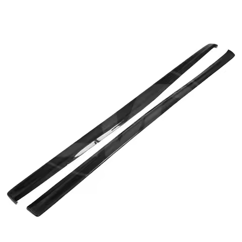 FOR 2001-2007 MITSUBISHI LANCER EVOLUTION EVO 7 8 9 CARBON FIBER SIDE SKIRT EXTENSIONS (PLAIN WAVE) 